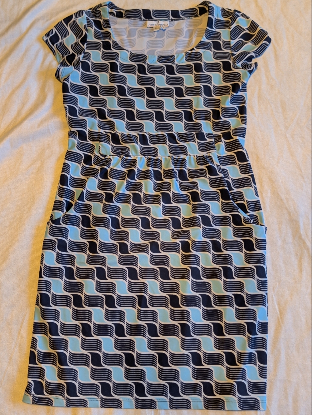 Jude Connally Signature Stretch Performance/Travel Knit Dress Size Small